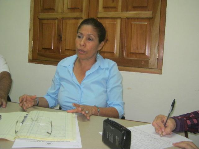Lic. Auxiliadora Martinez, del directoria FSLN Departamental Granada